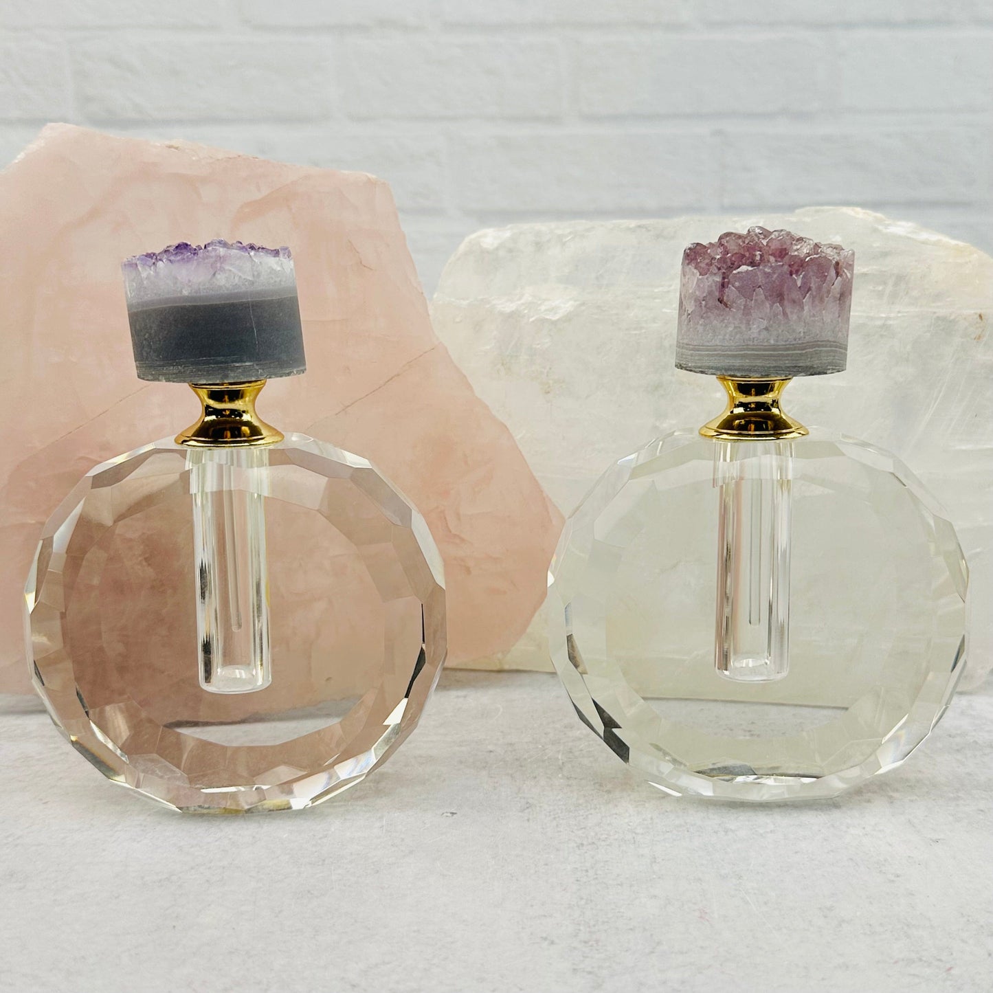 multiple bottles displayed to show the differences in the clusters 
