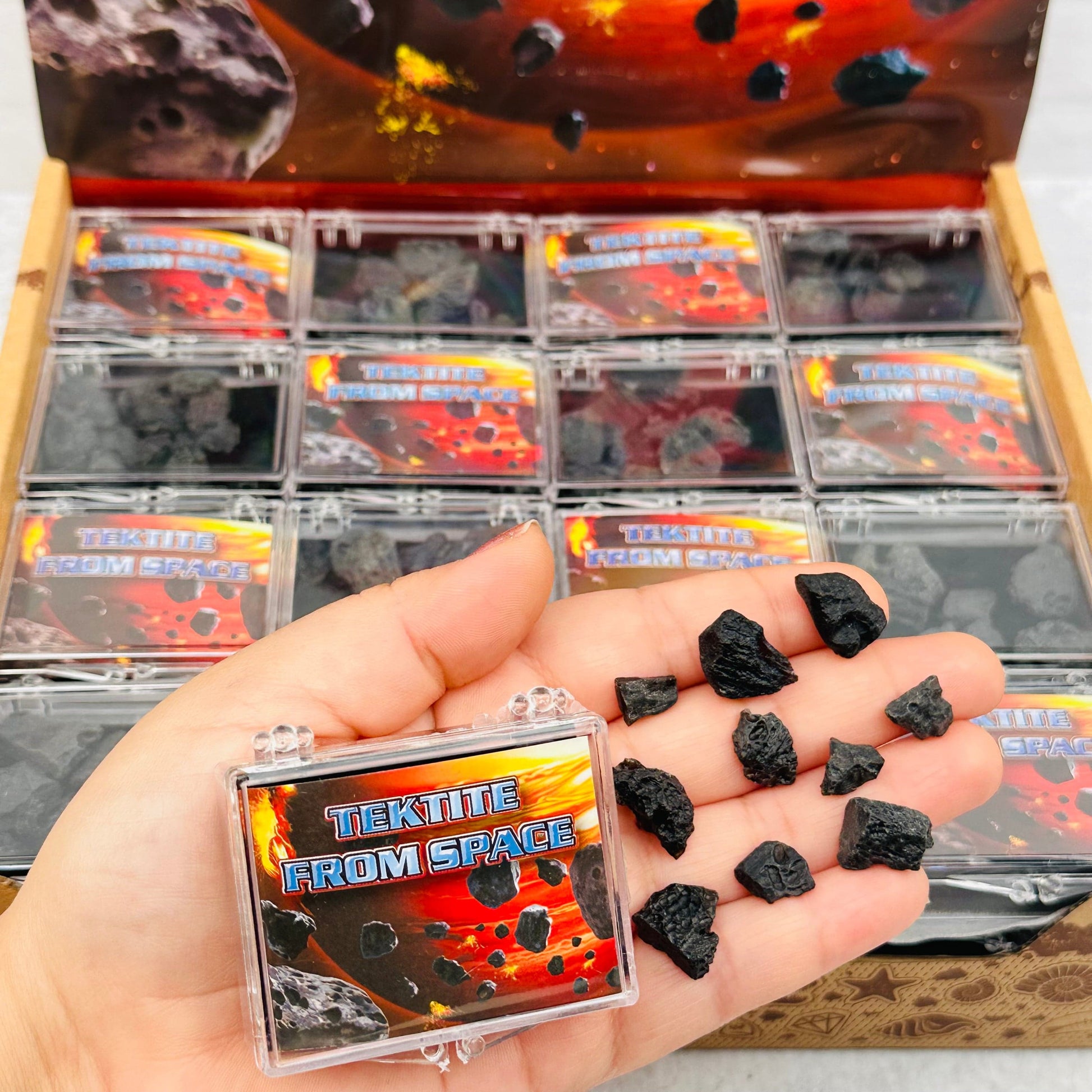 stone pieces in hand for size reference 