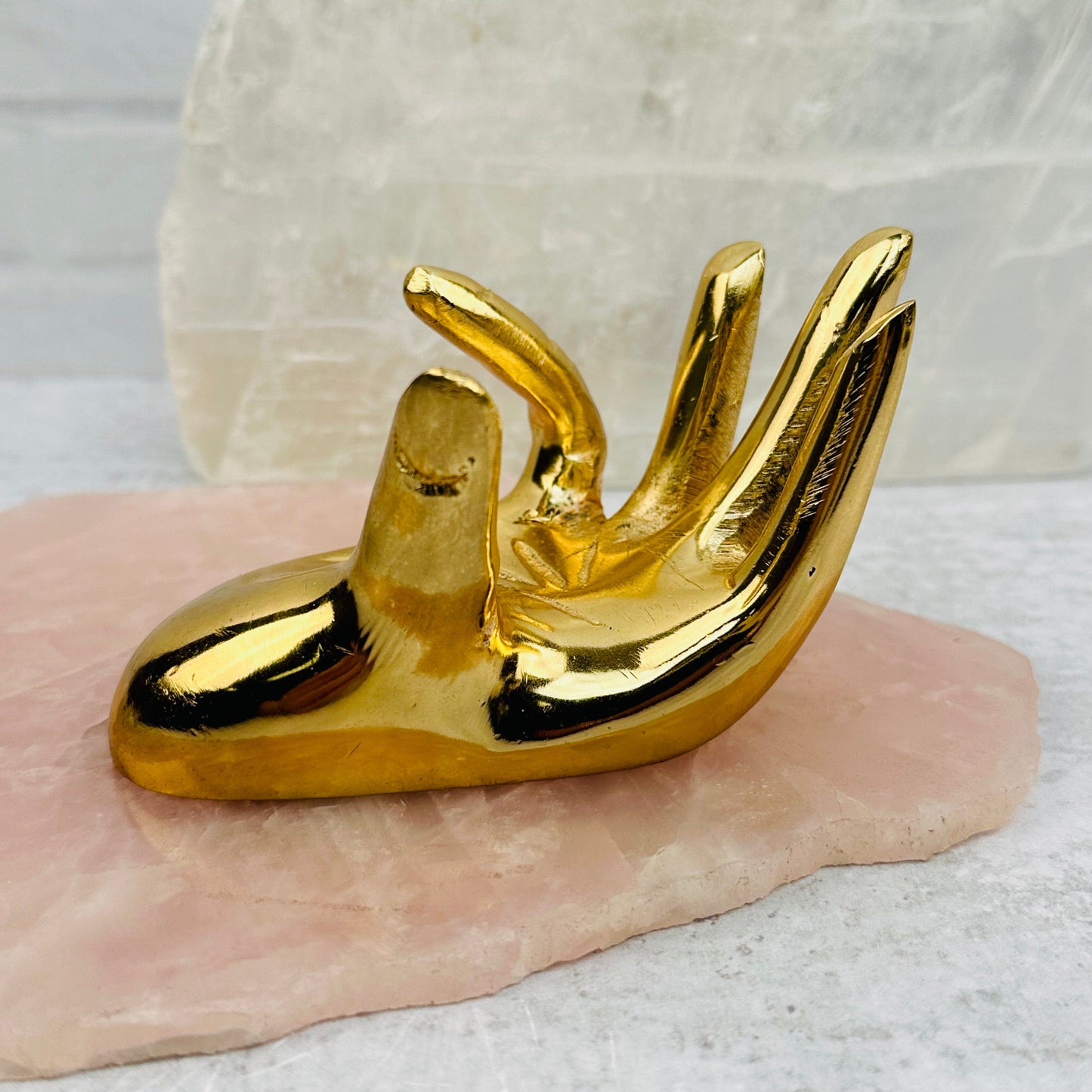 Crystal Sphere Stand available in gold