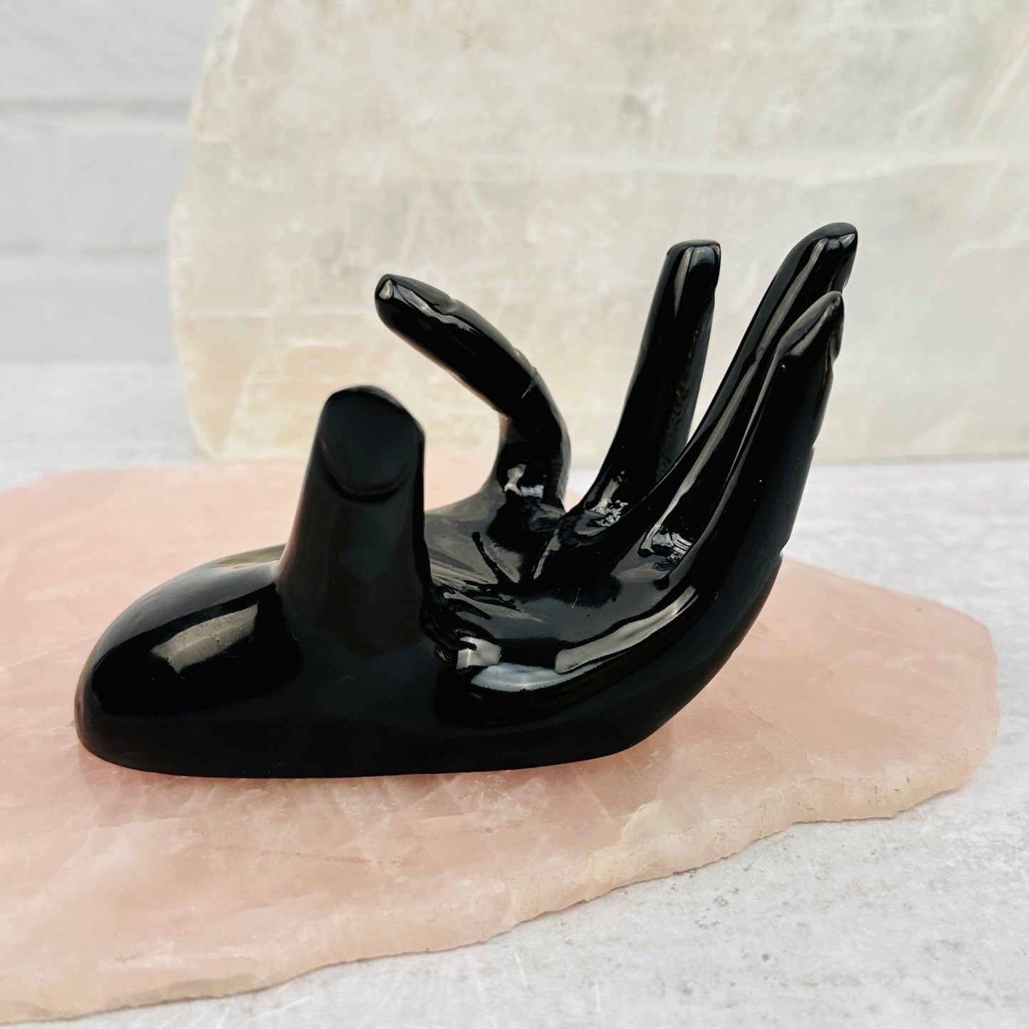 Crystal Sphere Stand available in black