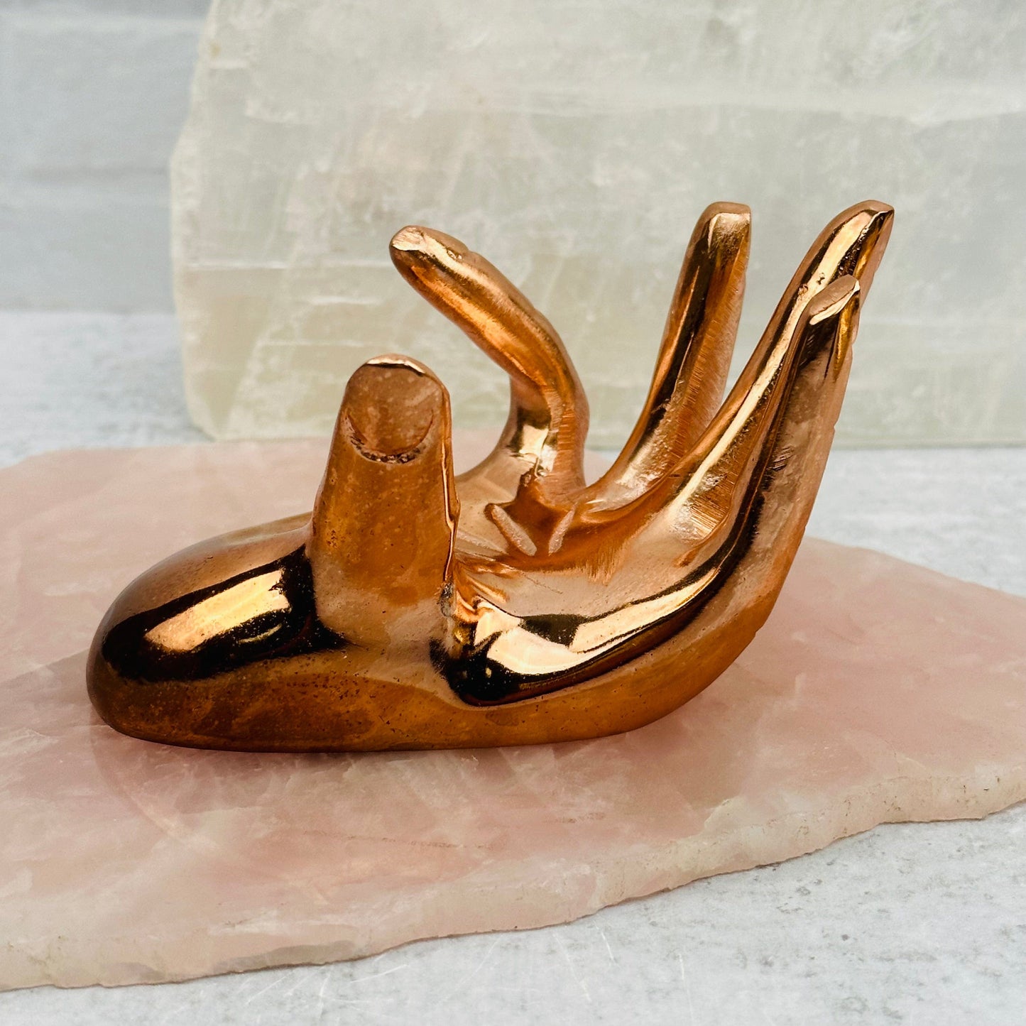 Crystal Sphere Stand available in rose gold
