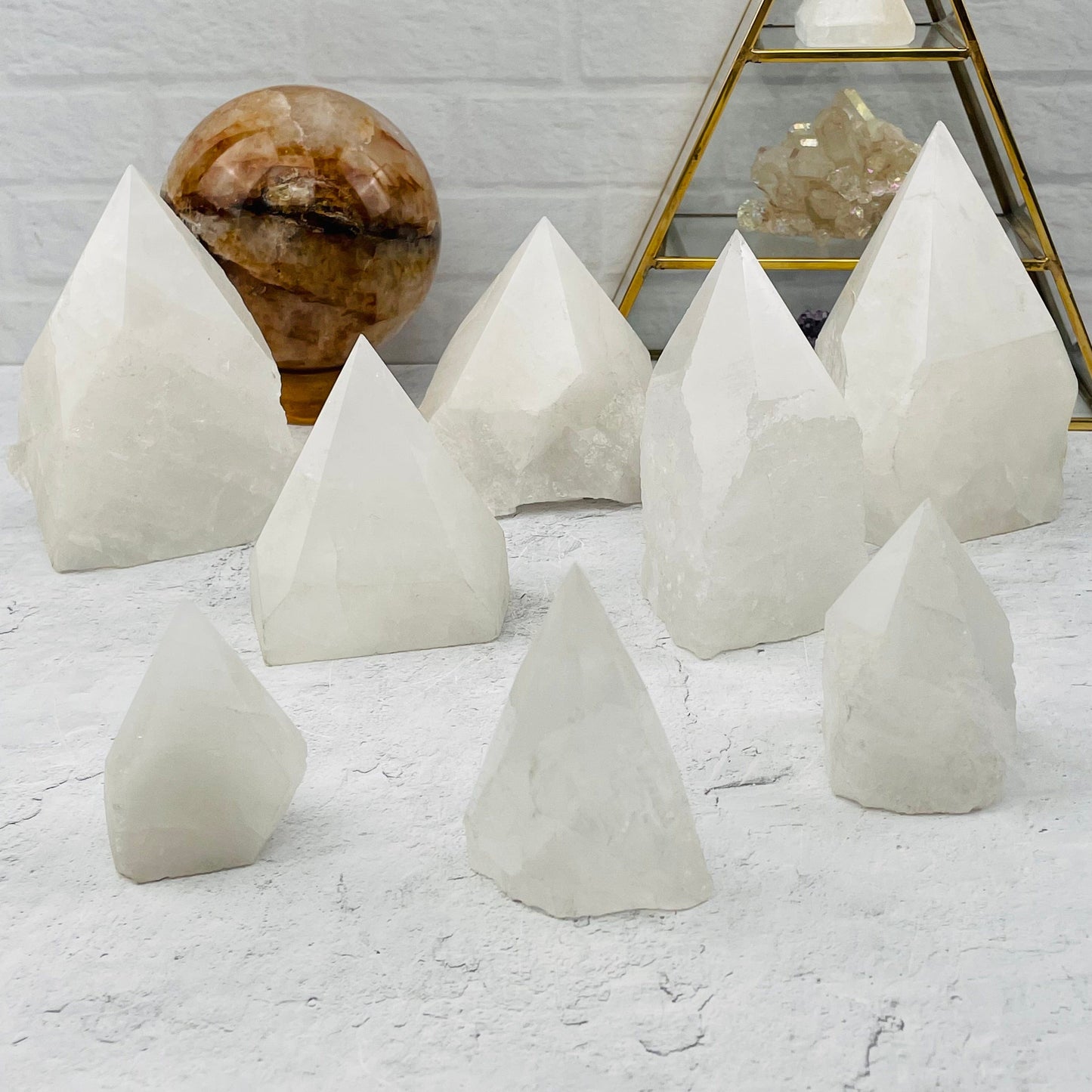 Crystal Quartz Semi-Polished Point High End - By Weight