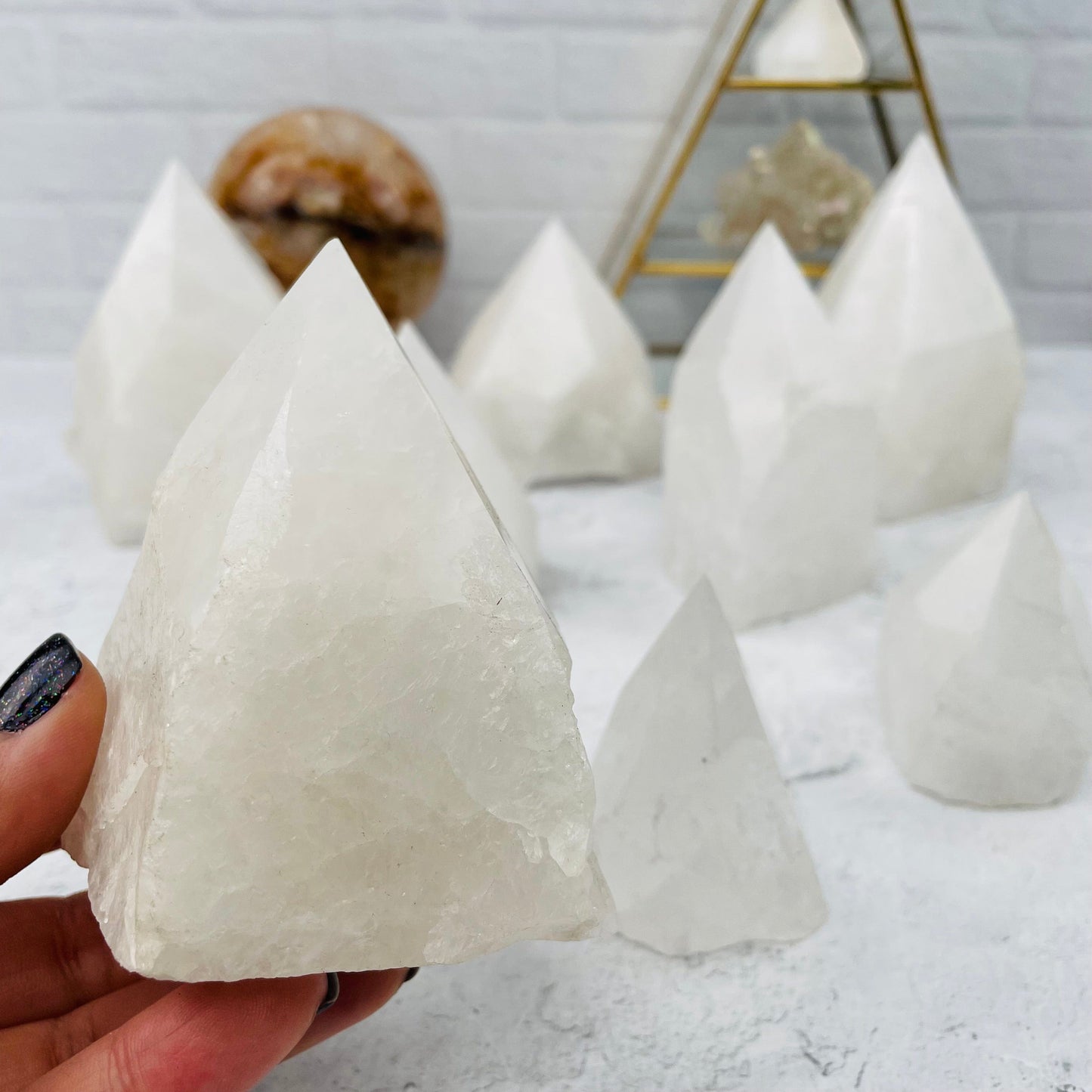 Crystal Quartz Semi-Polished Point High End - By Weight