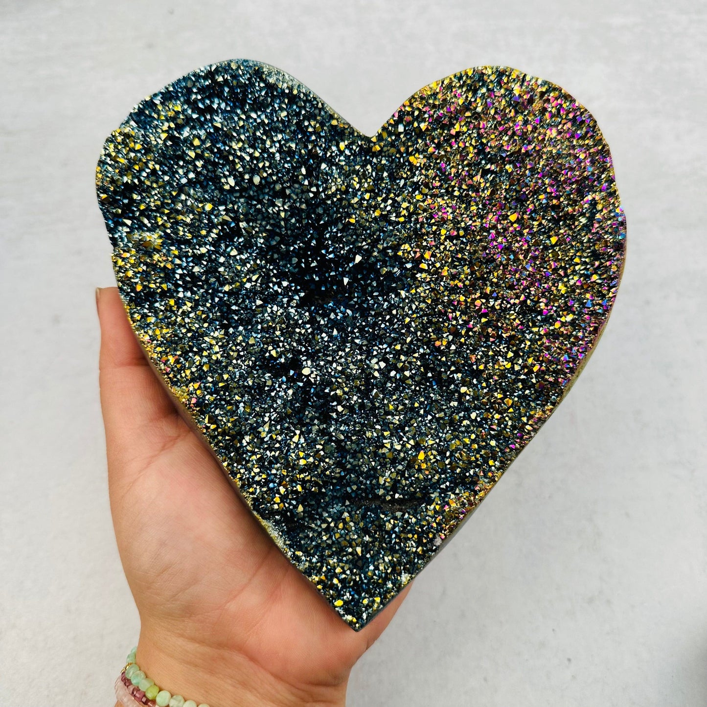 large heart in hand for size reference 