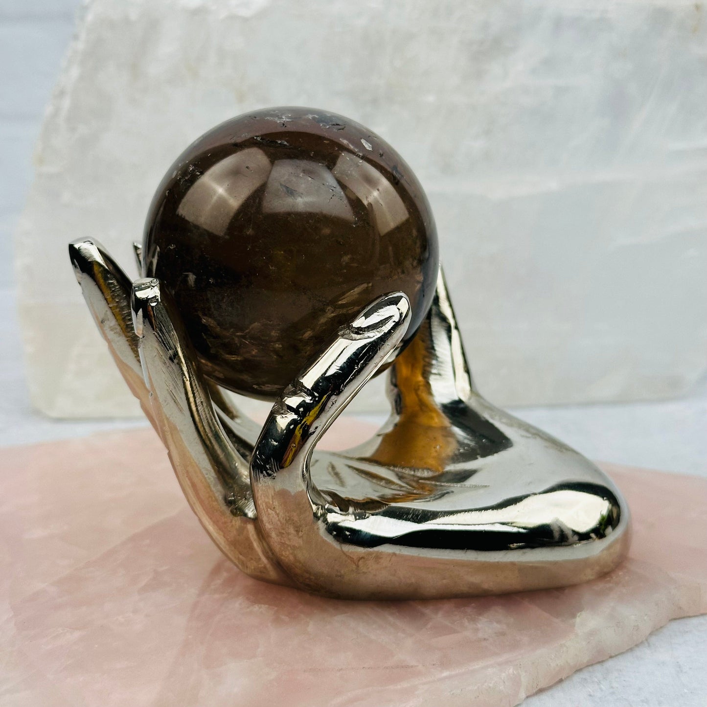 Crystal Sphere Stand - Hand Holder For Spheres or other Crystals