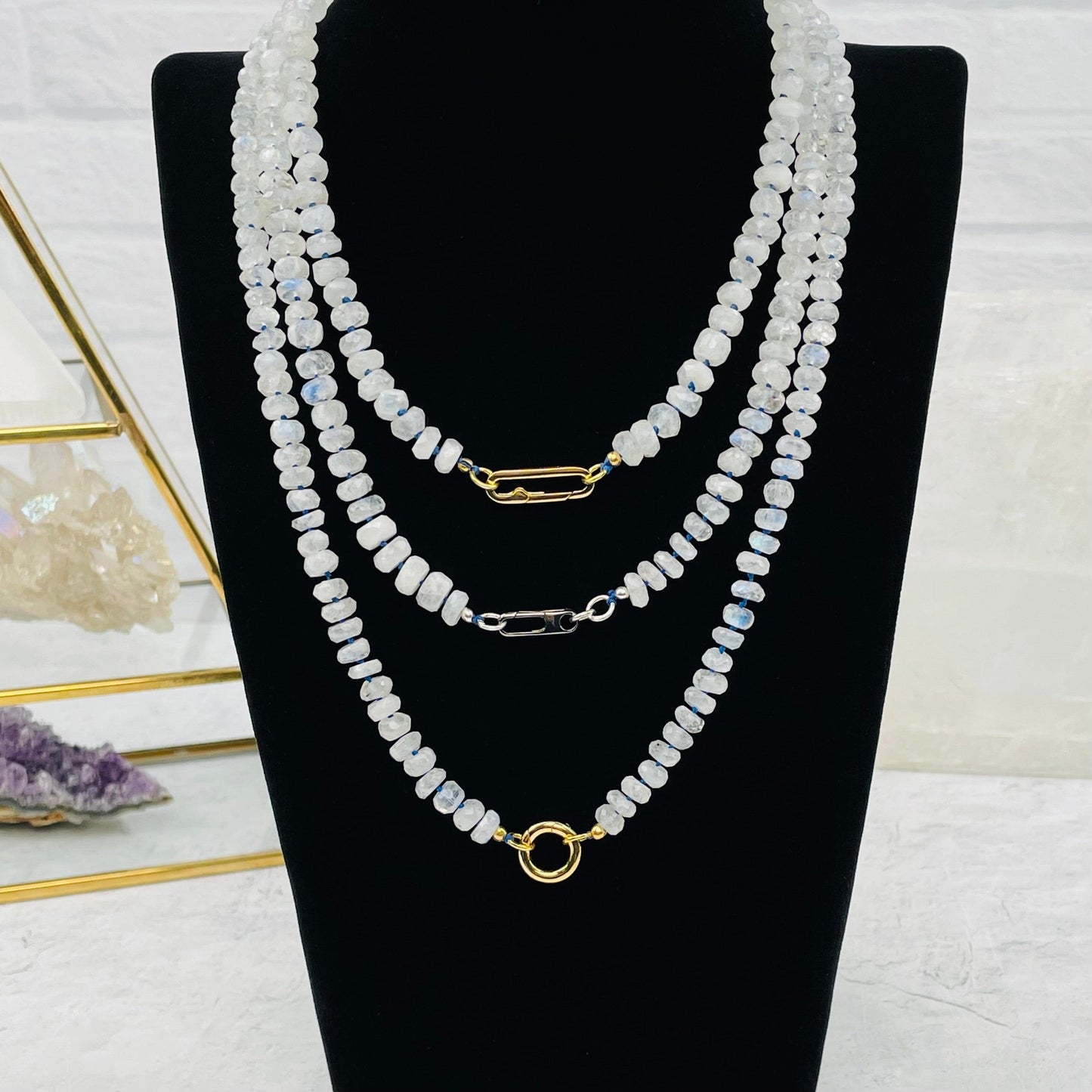 Moonstone Candy Necklace - You Choose Style -