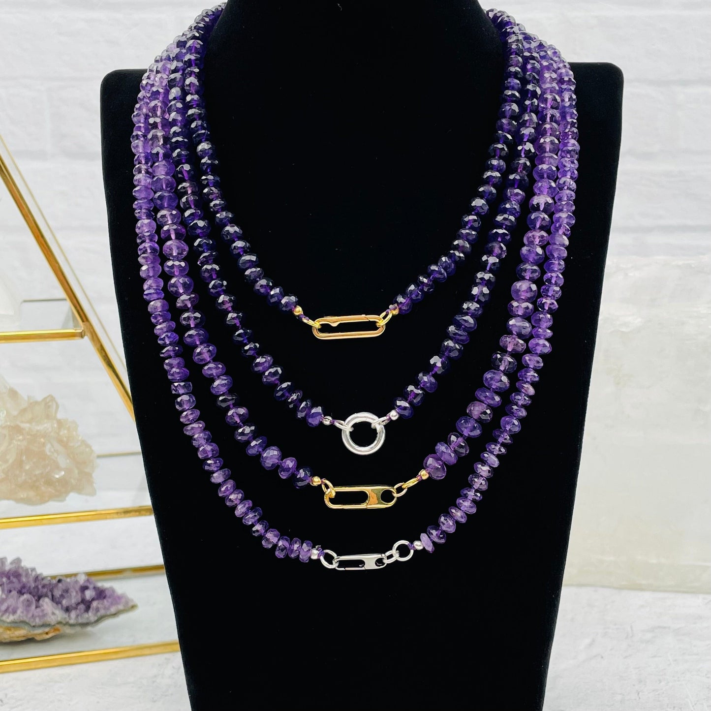 Amethyst Candy Necklace - You Choose Style -