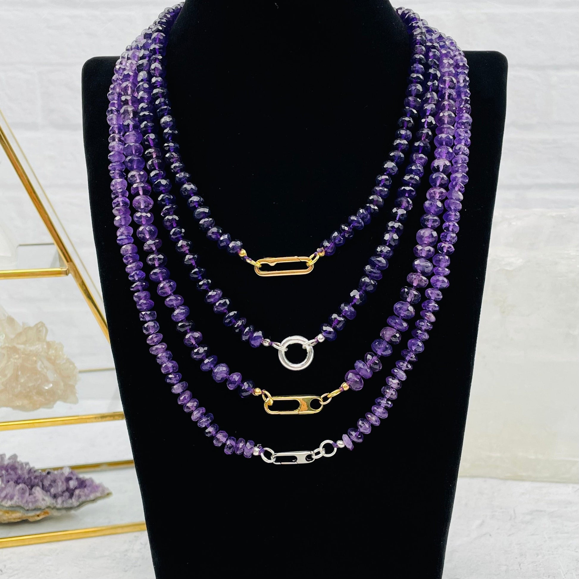 Amethyst Candy Necklace - You Choose Style -