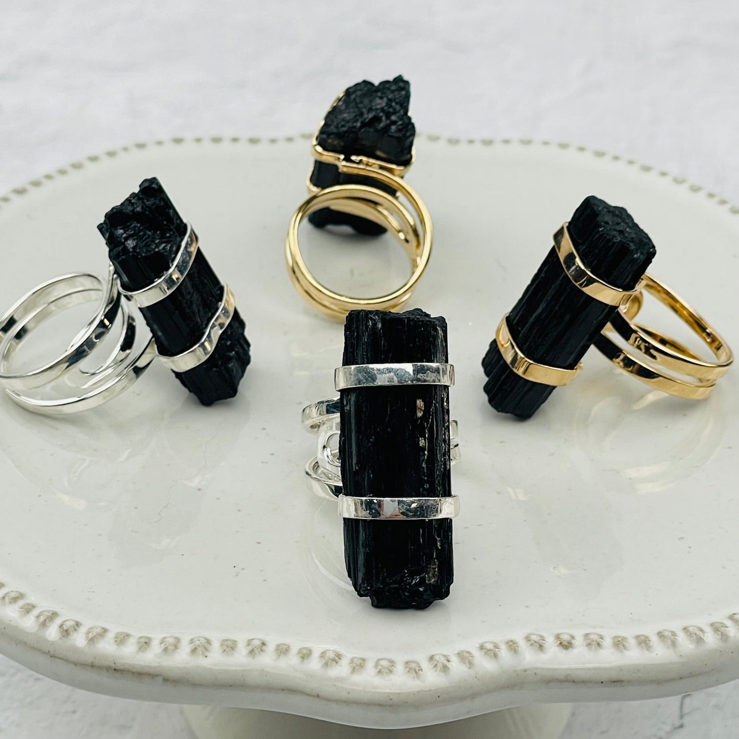 front and back view of the rings