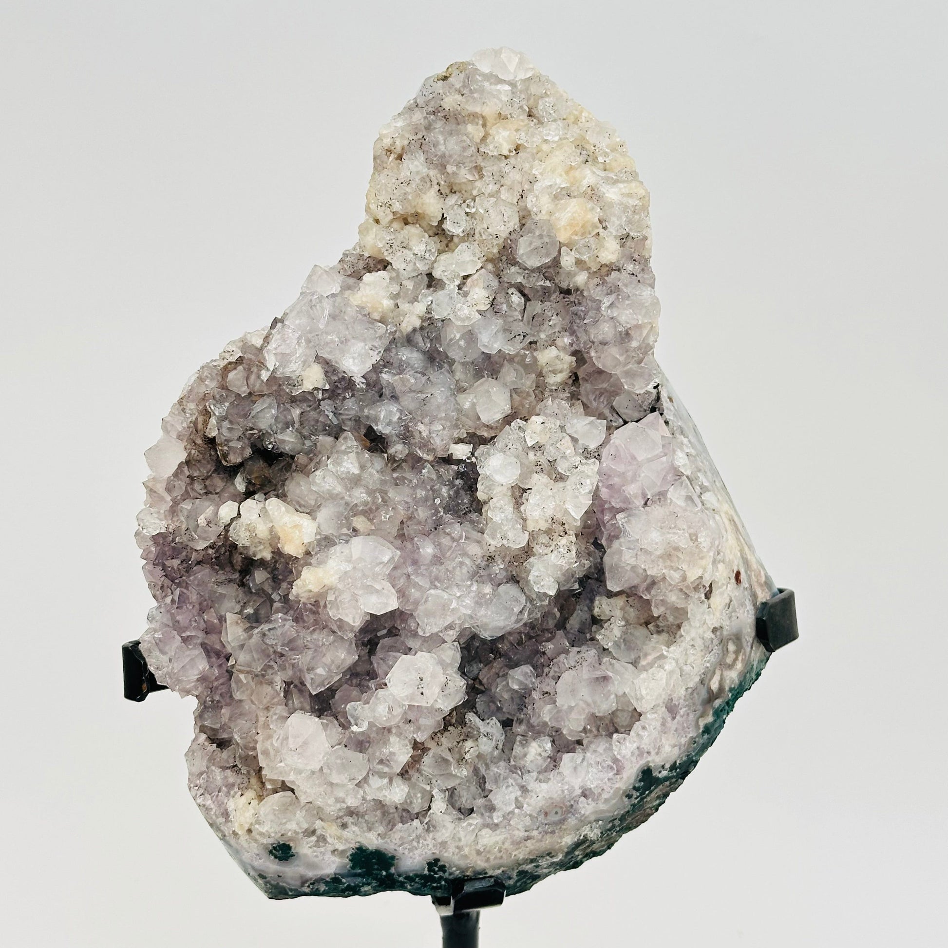 close up of the details on this amethyst cluster 