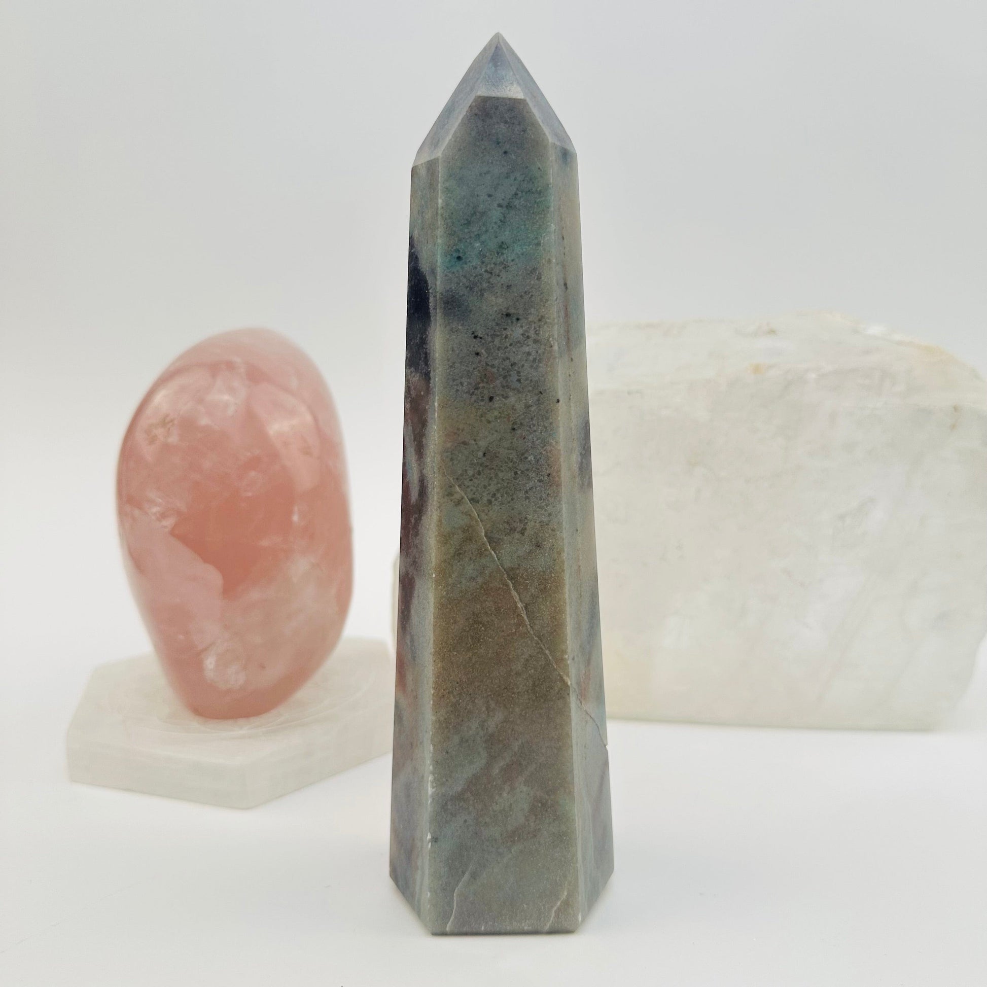 back side of the crystal point