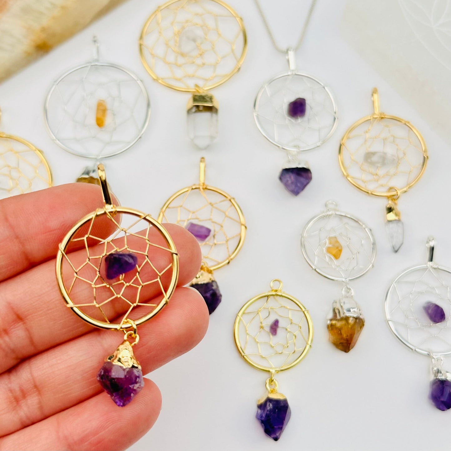 pendant in hand for size reference 