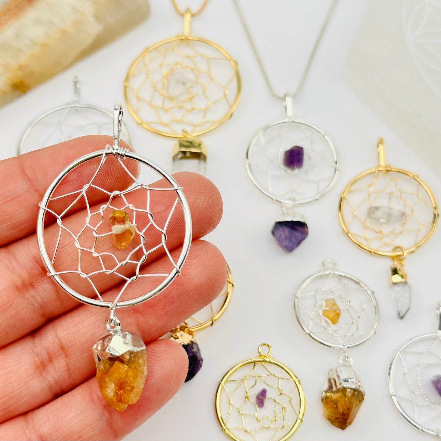 pendant in hand for size reference 