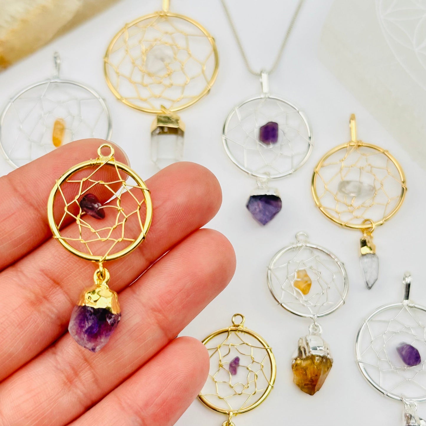 pendant in hand for size reference 