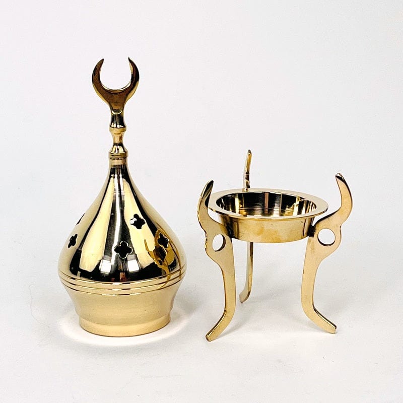 top of cone burner comes off to insert cones and resin 