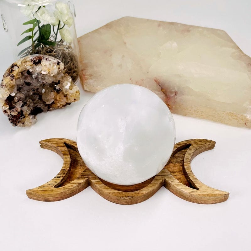 moon phase sphere holder set as home decor 