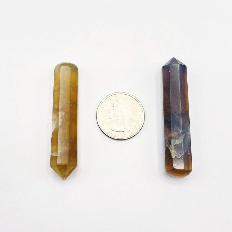 massage wands next to a quarter 