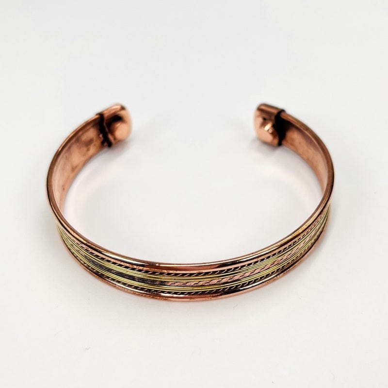 front view of the bracelet showing the center design 