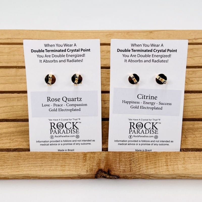 back side of the display cards have some information about the stone 