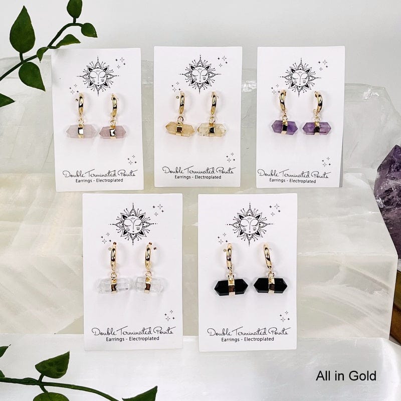 all the earrings available in electroplated gold