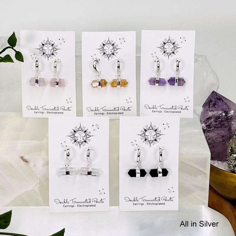 all the earrings available in electroplated silver 