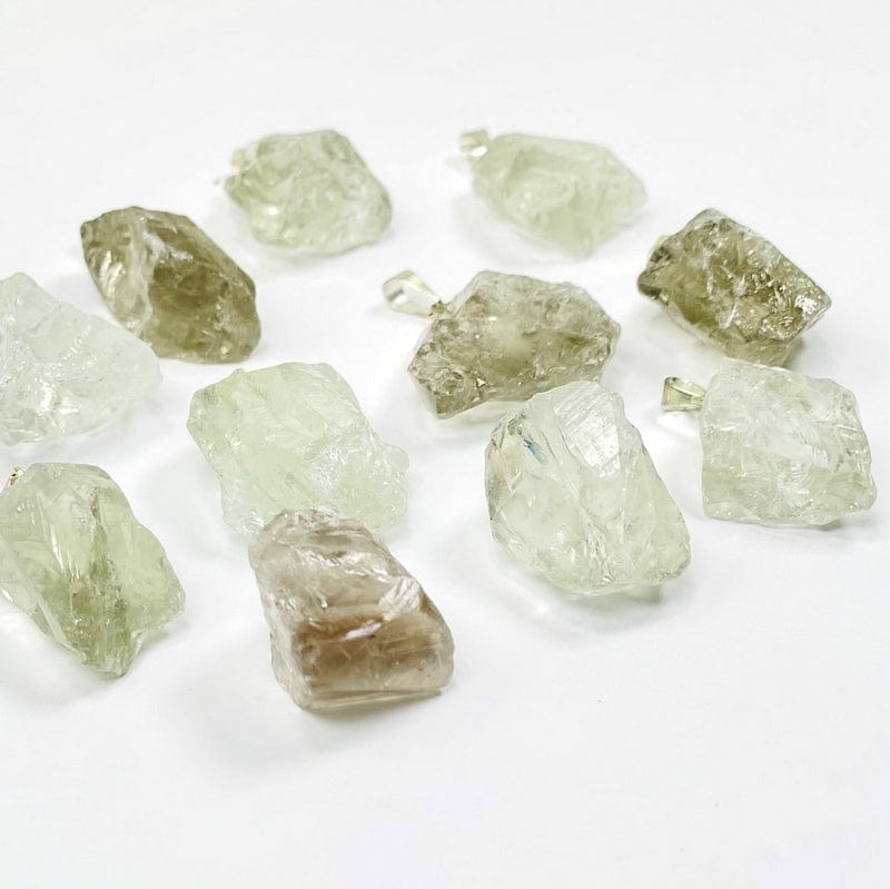 close up of the pendants