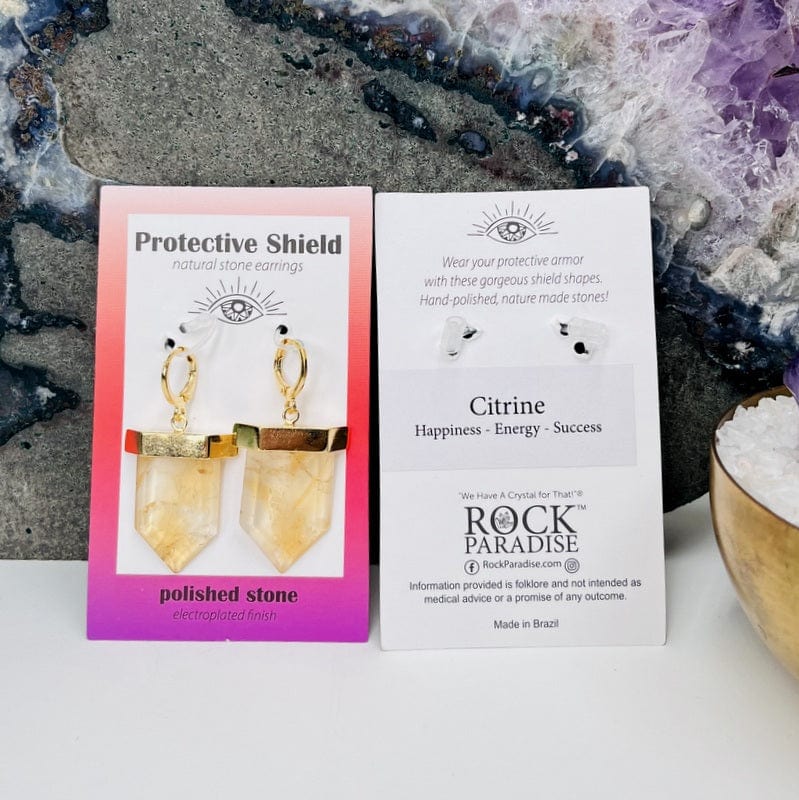 front and back of the display cards have some information about every specific stone 
