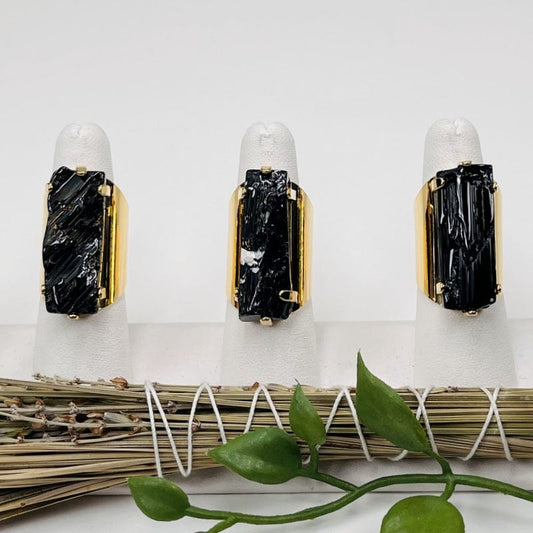 tourmaline on an adjustable gold cigar band 