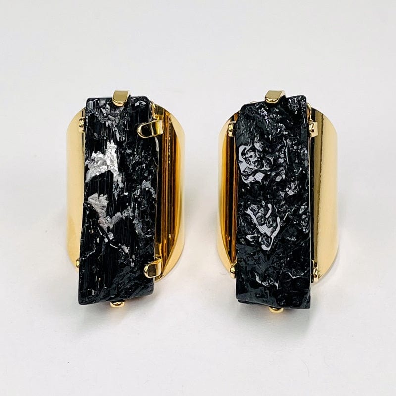 close up of the details on the tourmaline rings 