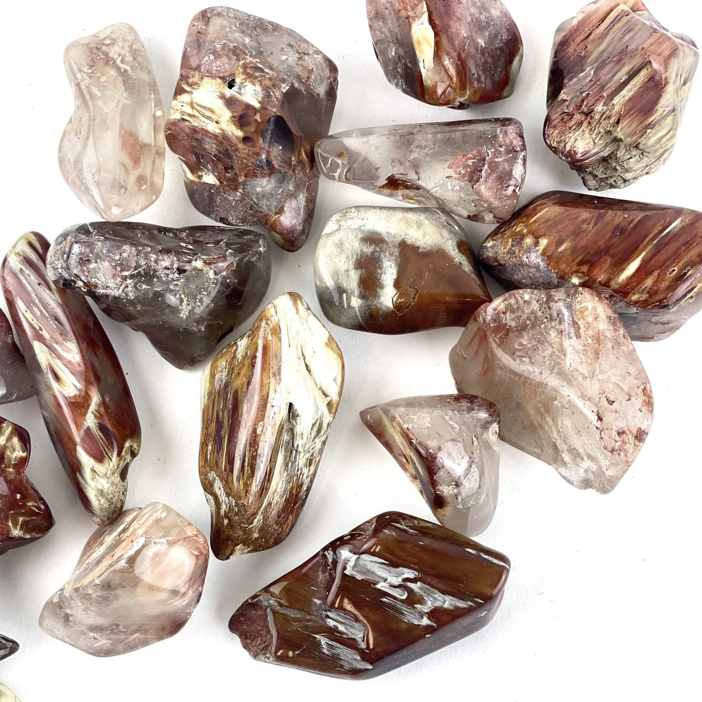 1/2 Lb Amphibole Quartz Tumbled Stones