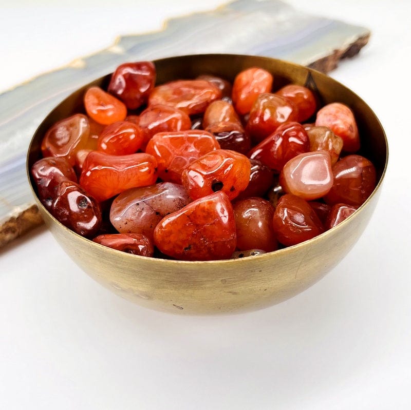 Carnelian Small Tumbled Stones - 1 lb Bag