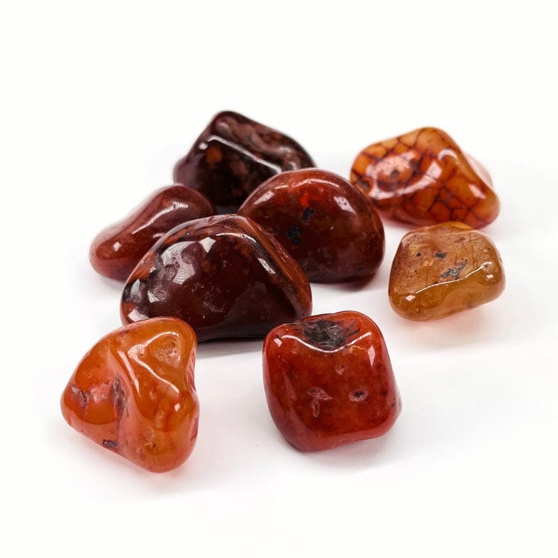 Large Carnelian Tumbled Stones - 1 lb bag