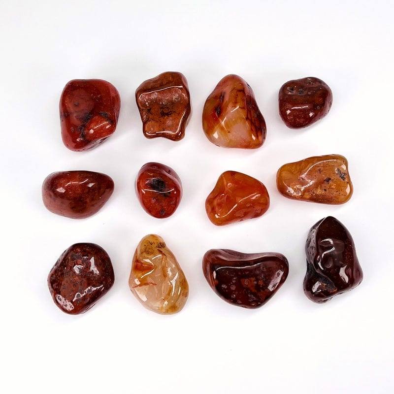 Large Carnelian Tumbled Stones - 1 lb bag