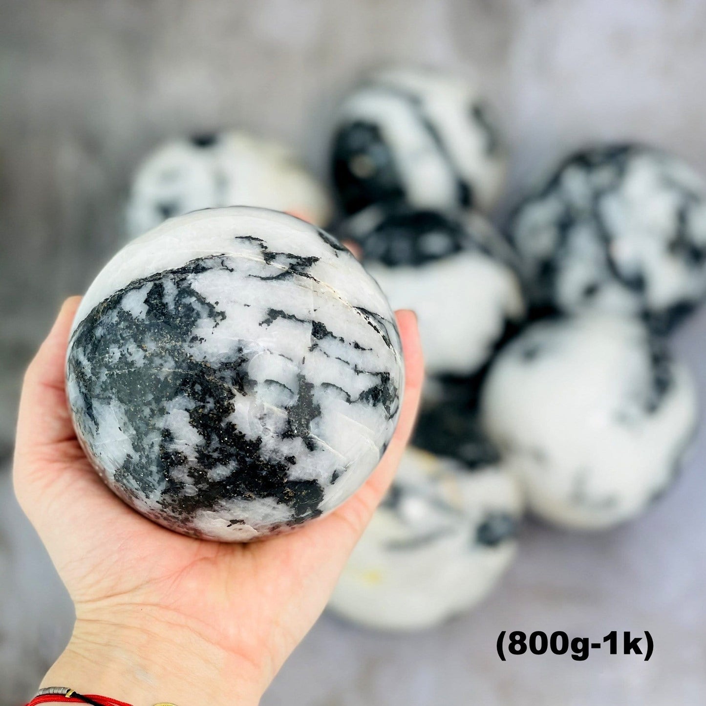 Zebra Jasper Stone Crystal Sphere Ball