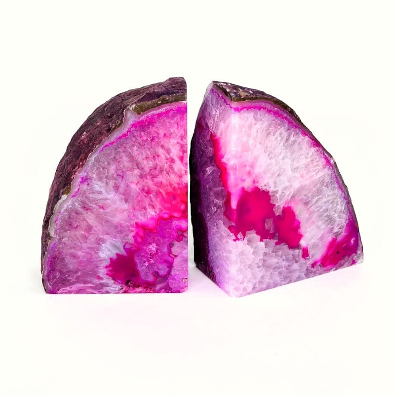 inside view of the agate bookend 