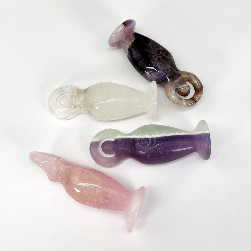 earth goddesses displayed in different angles to show thicknesses 