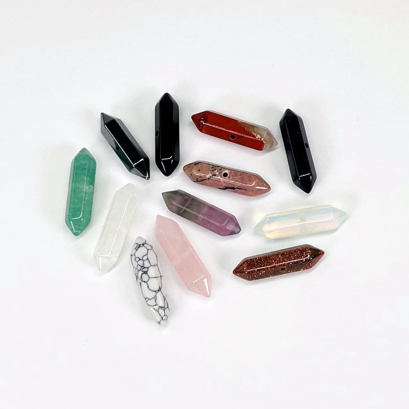 side view of the double terminated pencil point beads 