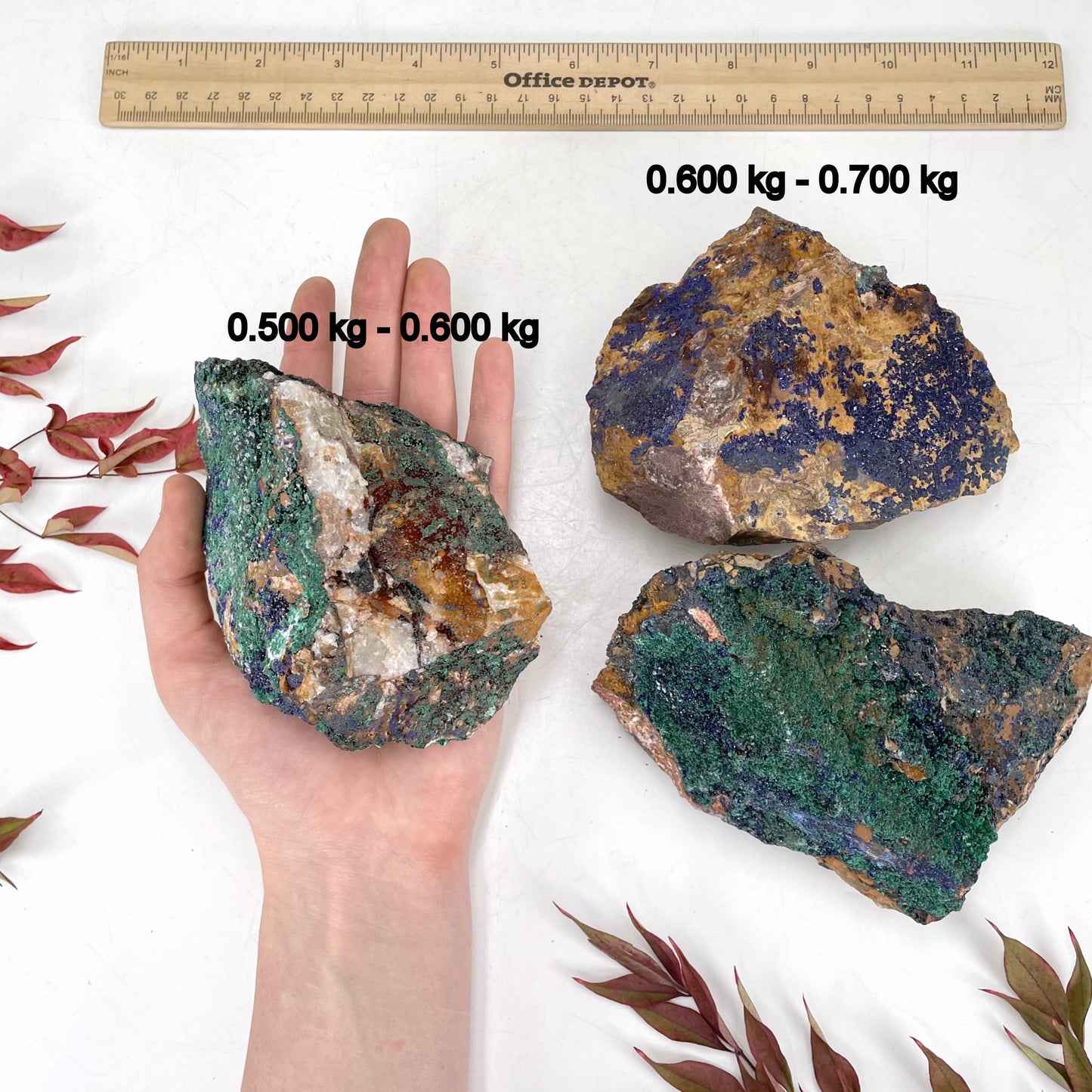 Azurite with Malachite Stone - By Weight