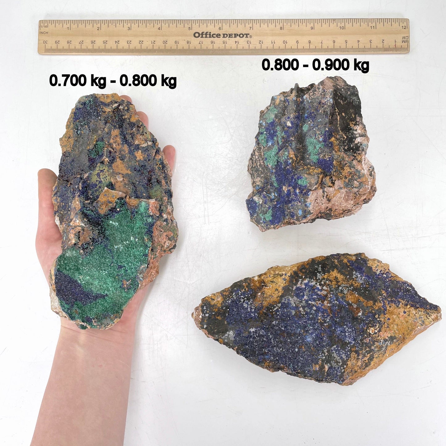 Azurite with Malachite Stone - By Weight