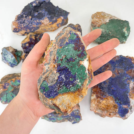 Azurite with Malachite Stone - By Weight