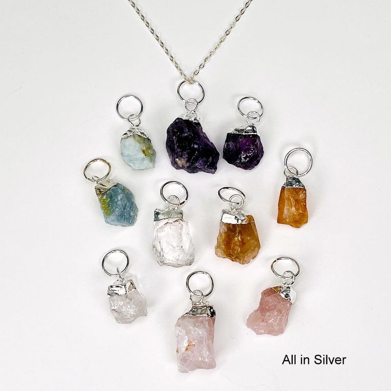 all the pendants in silver 