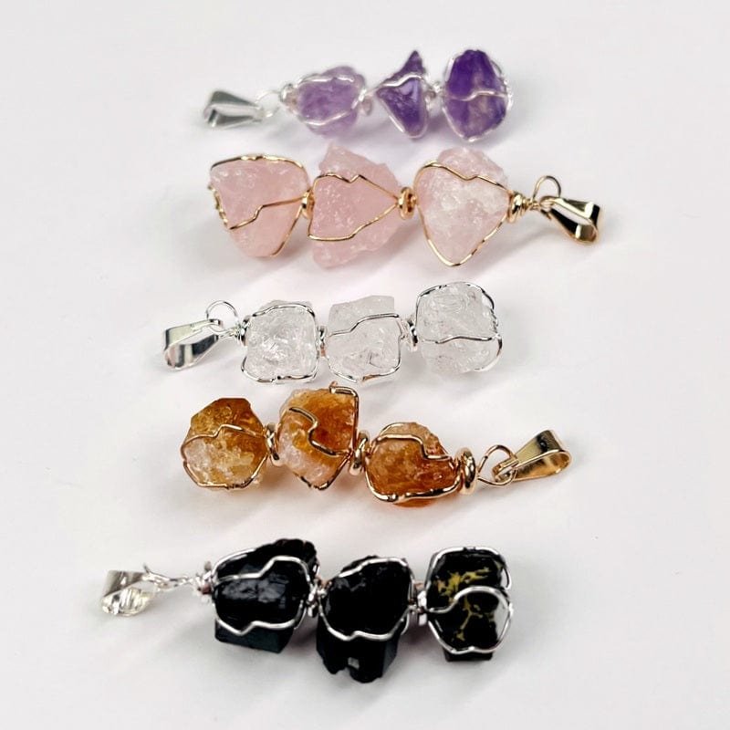 size view of the pendants to show the thickness 