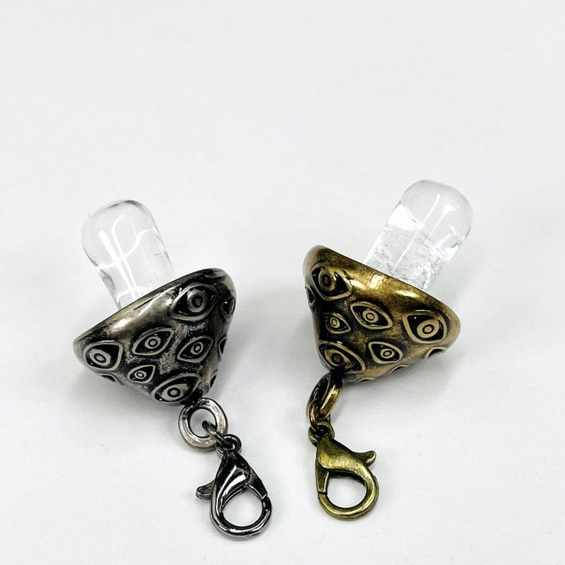 top view showing the lobster clasp pendant bail