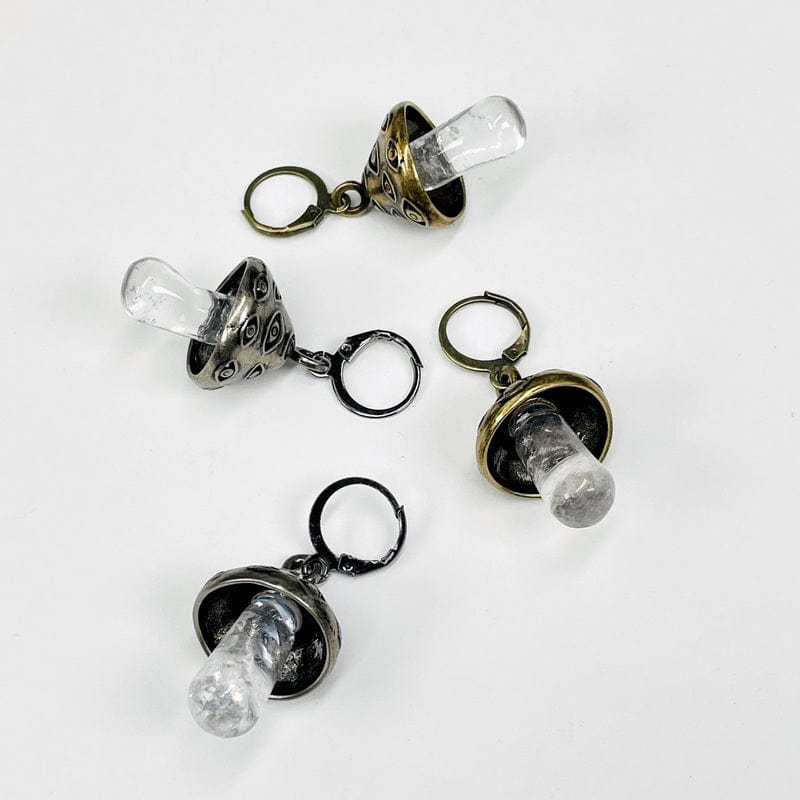 bottom view of the earrings 
