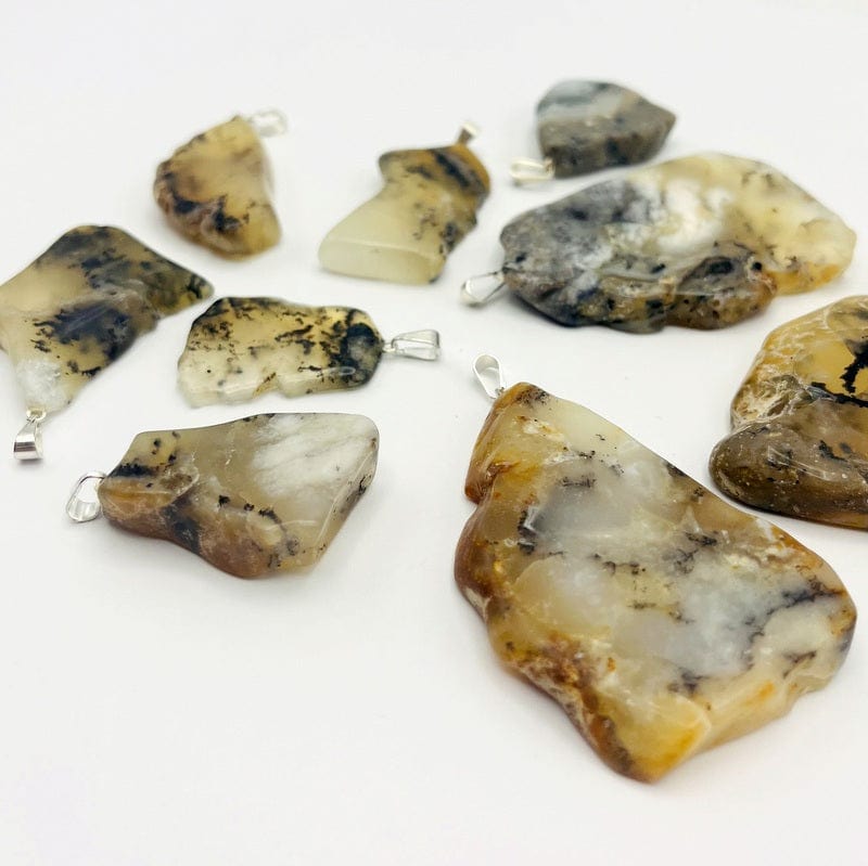side view of the pendants to see the different thickness levels 