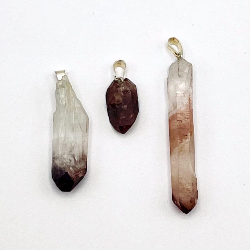 close up of the details on the point pendants 
