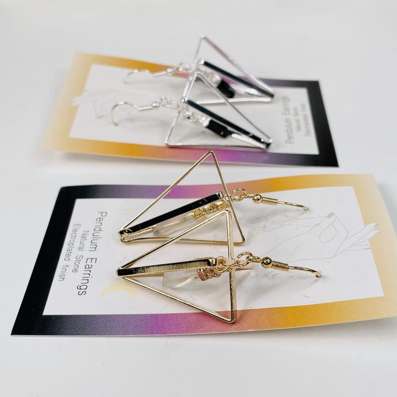 side view of the earrings to show the thickness 