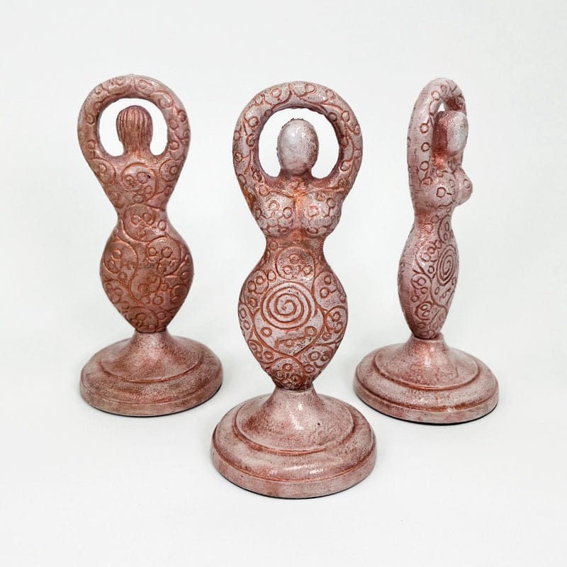 statue displayed in different angles to show thickness 