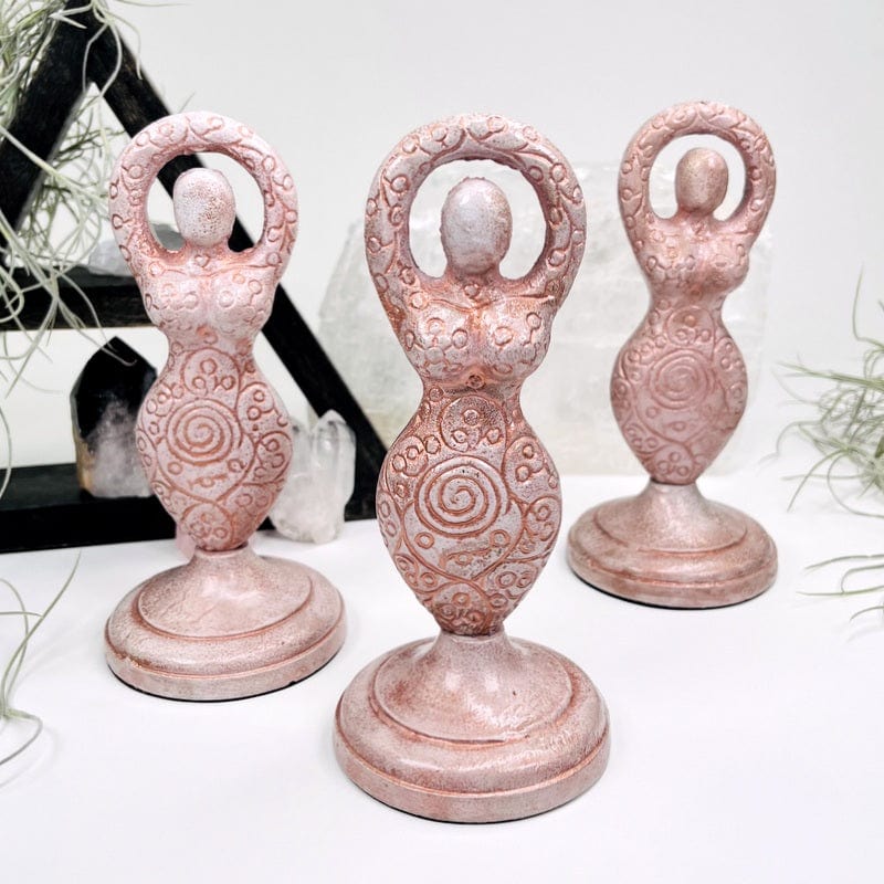 earth goddesses displayed as home decor 