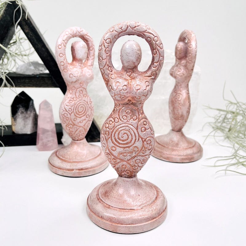 statues displayed in different angles 